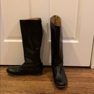 Frye Melissa Button Back Zip Leather Boot